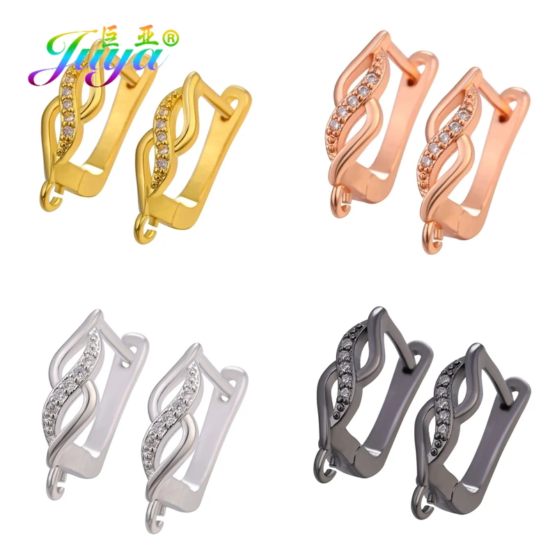 Аксессуары для сережек Juya DIY декоративные золотистые/Серебристые серьги крючки