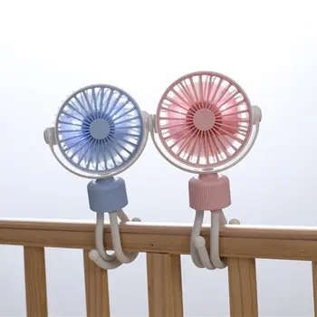 

USB Rechargeable Fan with Flexible Tripod for Baby Stroller Camping Tent Beach