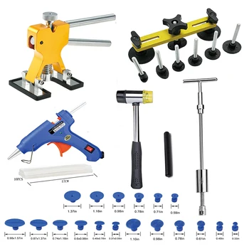 

Car tools paintless dent repair tools Dent Repair Kit Car Dent Puller Car Dent Repair Tool 20W Glue gun stick 18PCS Suction Cup