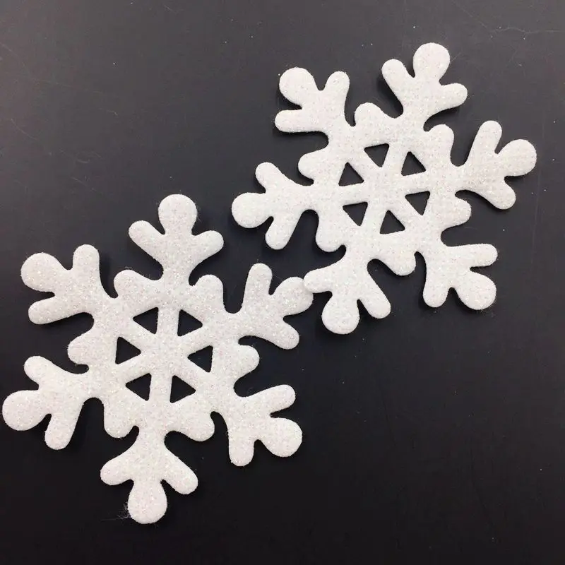 Felt Snowflakes 16” Across With Sparkle Tips For $3 In Appleton