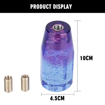 

Inner Shift Knob Stick Blue-Purple ABS Plastic 100mm Replacement Accessories Auto