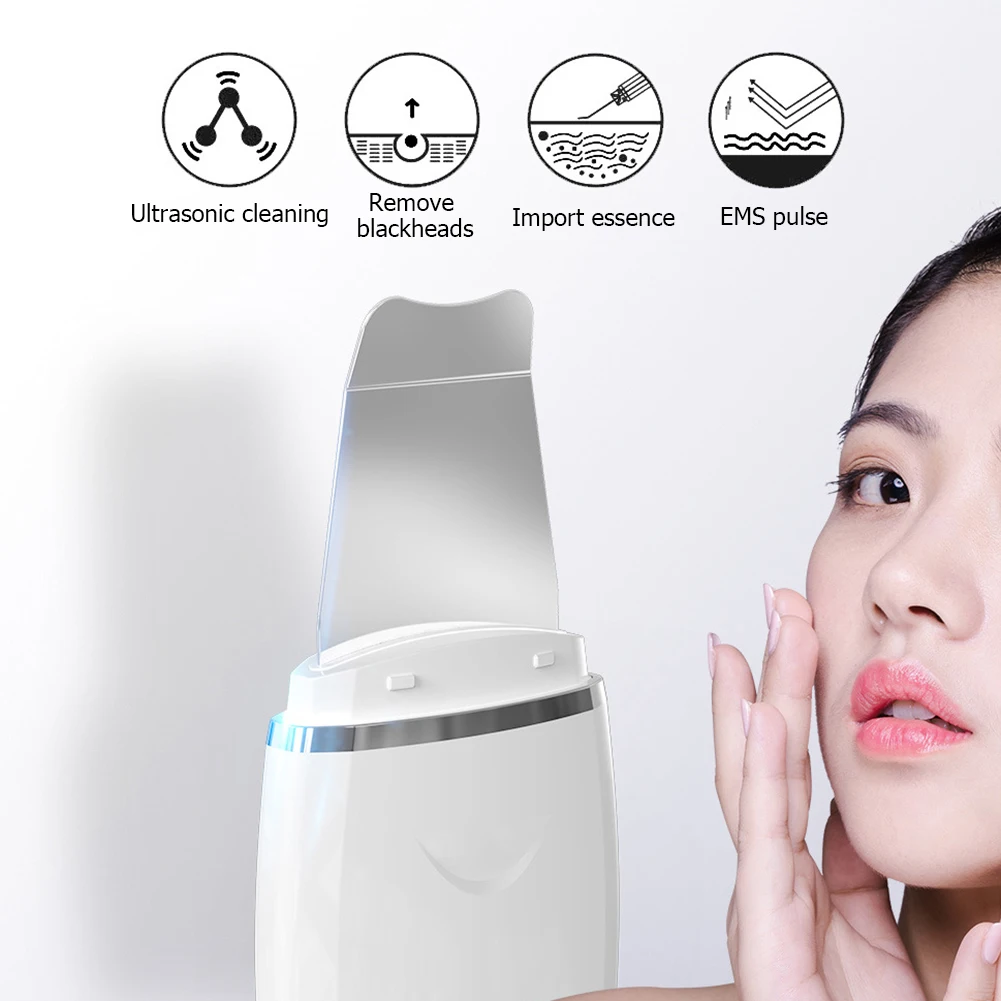 Ultrasonic Deep Face Cleaning Facial Massager Skin Scrubber Cleaner Acne Blackhead Removal Pore Cleaner Lift Machine