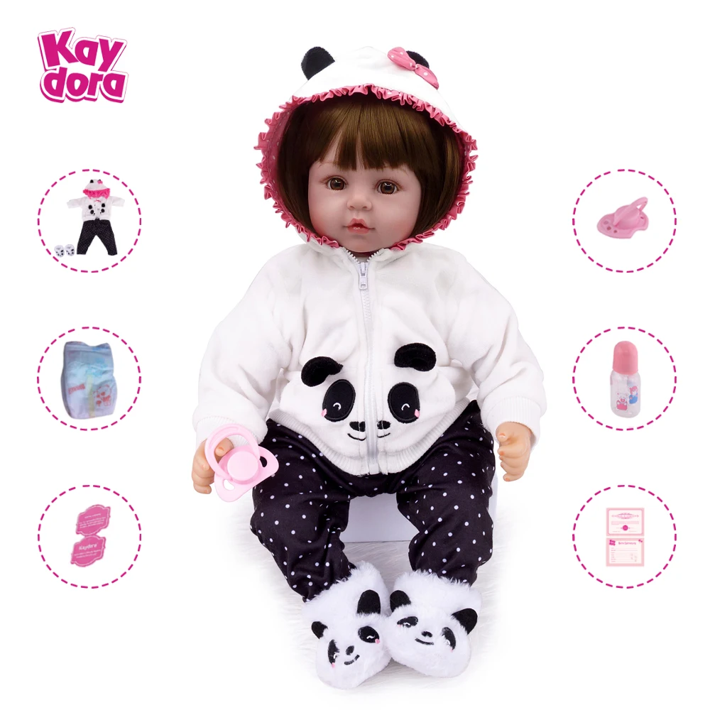 KAYDORA перерожденные куклы младенцы 45 см/55 см живая Bebe Boneca Косплэй малыша