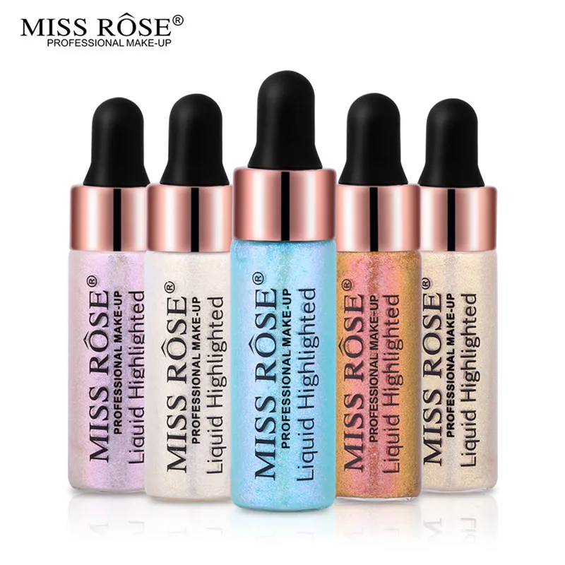 

Miss Rose Liquid Highlighter Face Make Up Glitter Shine Highlight Cream Shimmer Glow Kit Illuminating Bronzer Contour Cosmetics