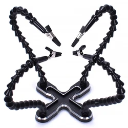 Station de soudage à la mode avec 4 bras flexibles, support de fer à souder, troisième outil manuel d'aide, réparation de soudage Pcb 