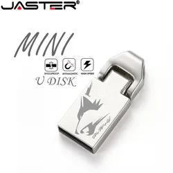 JASTER – clé Usb 2.0 étanche en métal, nouveau modèle, support à mémoire de 16GB 8GB 32GB 64GB 128GB, clé Usb, Logo personnalisé 