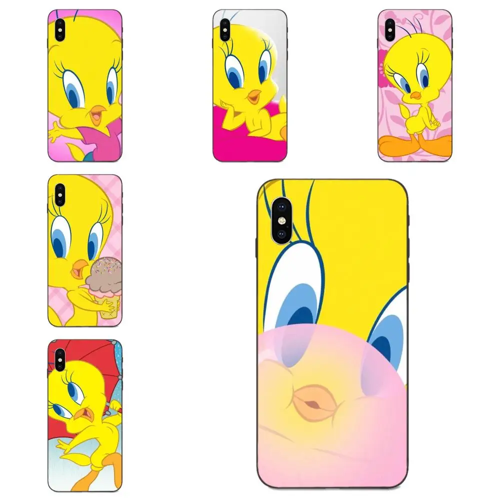 Жёлтая птица мультфильм Твити для Apple iPhone 4 4S 5 5S SE 6 6S 7 8 11 Plus X XS Max XR Pro популярный