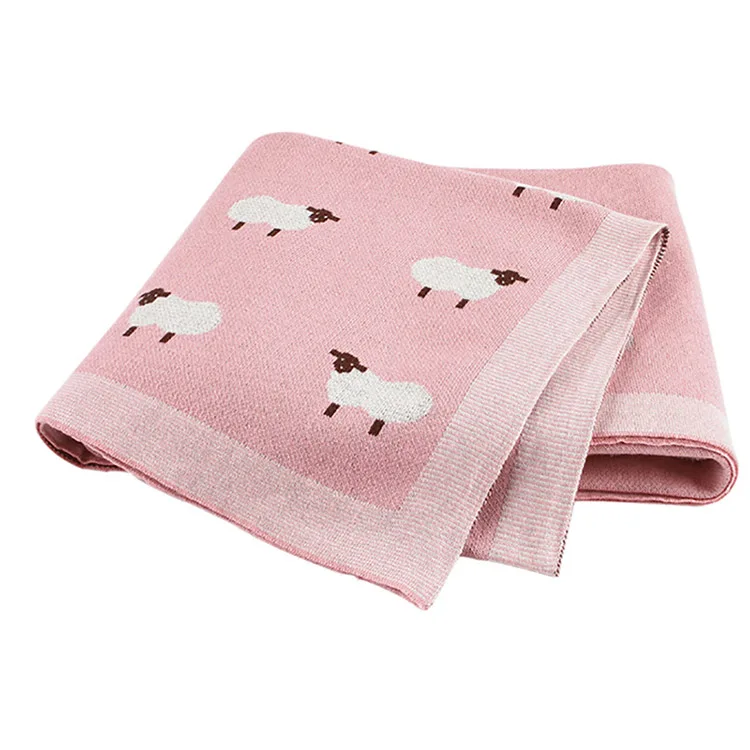 Cobertor do Bebê de Malha Envoltório dos Desenhos Recém-nascido Swaddle Carrinho Cama Animados Alpaca Infantil Meninos Meninas Recebendo Cobertores Crianças Colchas 24 Cobertores e mantas