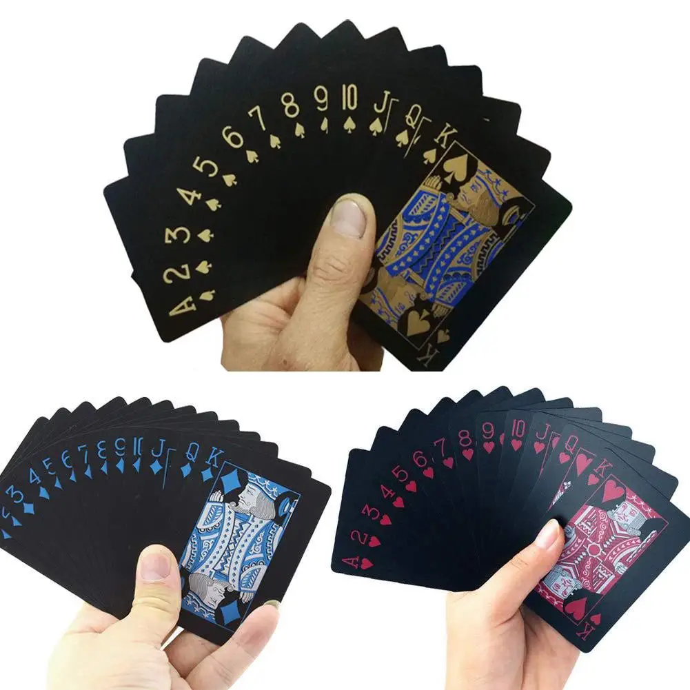 1/2Pack Waterproof Washable Foil Poker Table Game Magic Playing Card Party Favor Deck Classic Tricks Tool Joker | Игрушки и хобби