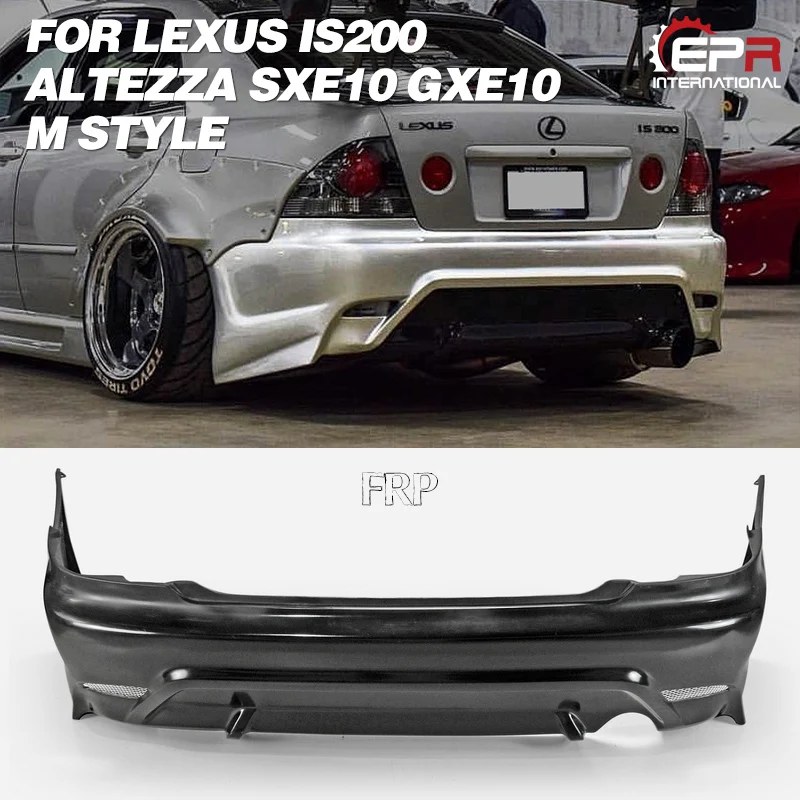 FRP зад бампер для Lexus IS200 Altezza SXE10 GXE10 1998 2005 м Стиль Стекло волокно задний Набор