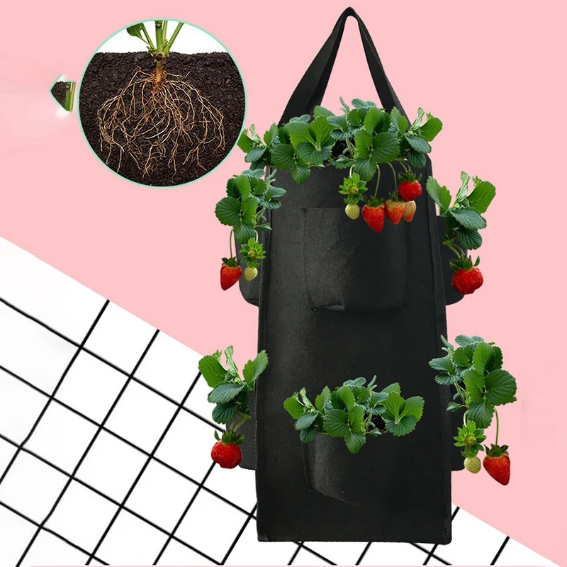 Potato Strawberry Planter Bags for Growing Potatoes Outdoor Vertical Garden Vegetable Planting Grow Bag