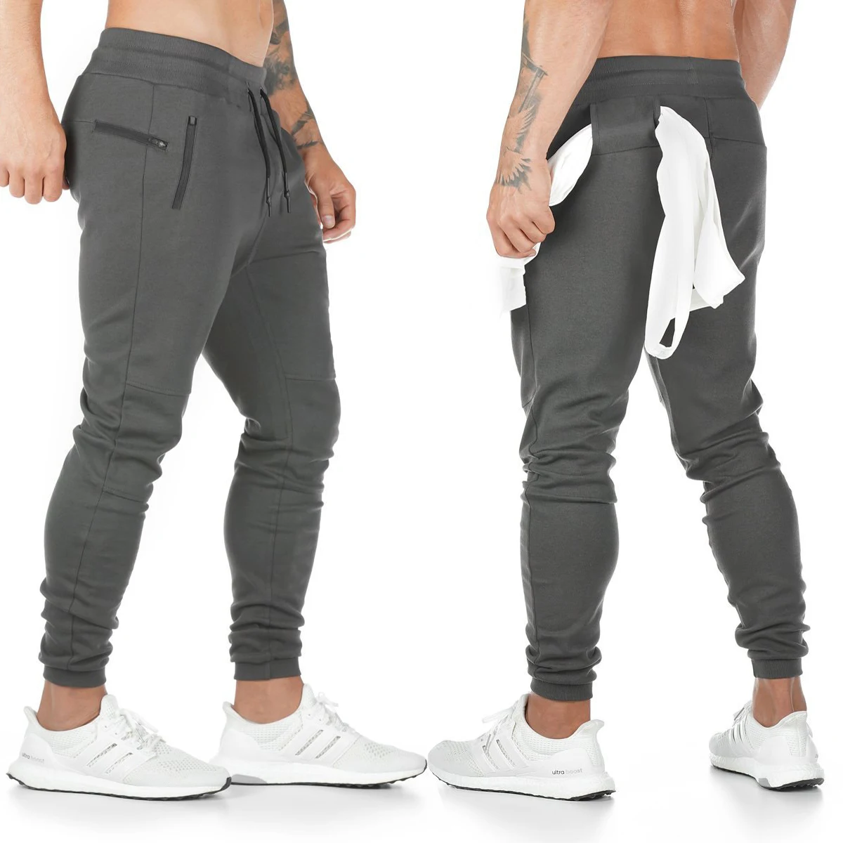 Autumn Winter Style Mens Brand Jogger Sweatpants Man Gyms Workout Fitness Cotton Trousers Male Casual Fashion Skinny Track Pants