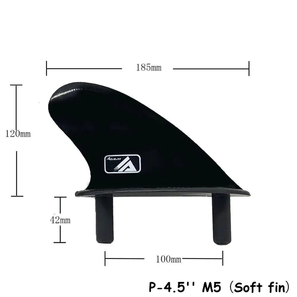 4,5 дюймов черный СОФТБОРД Подруливающее устройство плавники пластиковые доски для серфинга плавники для серфинга