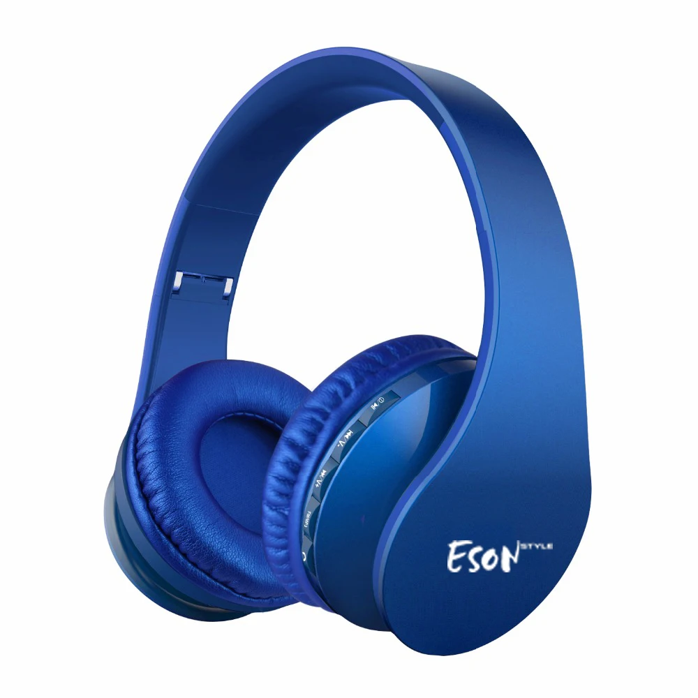 Eson стиль складные регулируемые наушники проводные Bluetooth наушники Встроенный микрофон