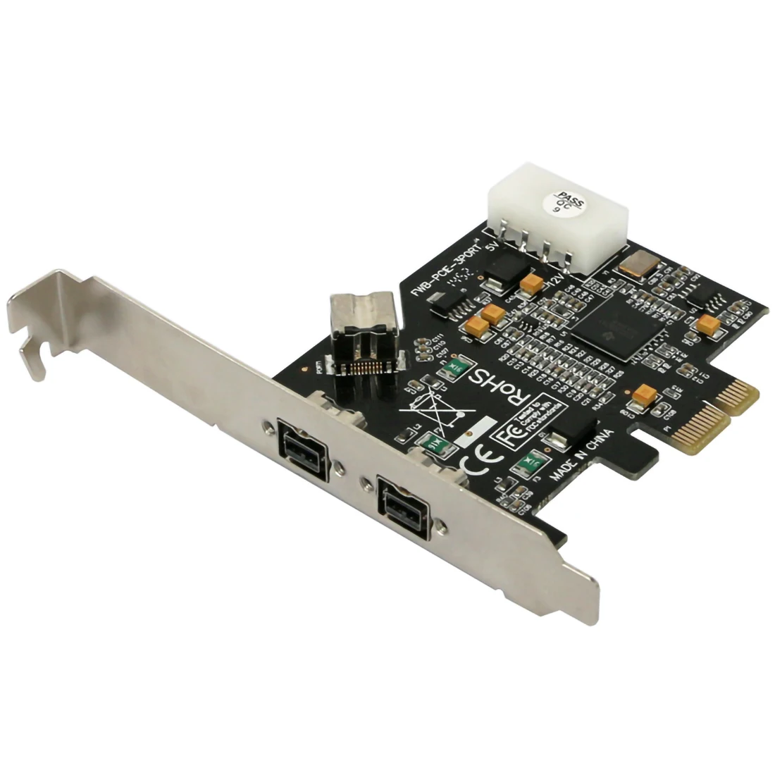 Плата расширения PCIe PCI E x1 на 3 порта 1394B для FireWire 800 IEEE 1394 B 2 + 1 Карта контроллера