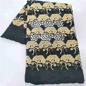 

Latest Cotton fabric African Nigerian Dry Lace Fabric 5YARDS/PC High Quality dubai fabric For Everyone Daily Cloths Sew 27L81619