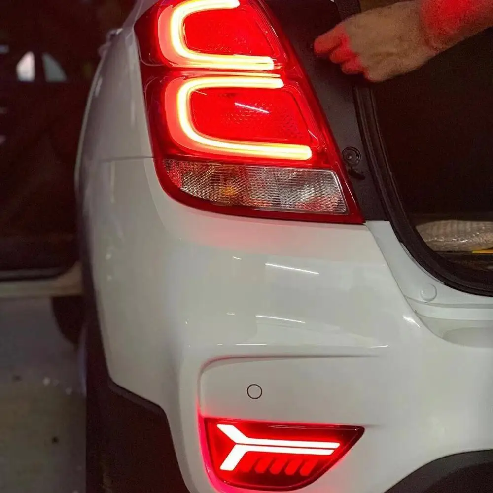 Год Автомобильный задний светильник на бампер для Chevrolet Trax задний светильник автомобильные аксессуары светодиодный DRL Taillamp для Trax противотуманный светильник