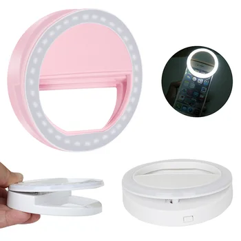

Ring Selfie Light LED Photographic Lighting with USB Charge Ringlight Led Ring Battery Photographing Fill Light Round Light