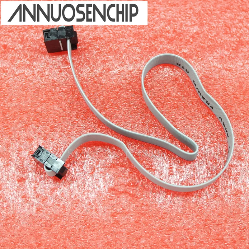 Φ USBISP JTAG AVR 10PIN 2 54 мм Шаг серая длина кабеля около 20 см | Электронные компоненты и