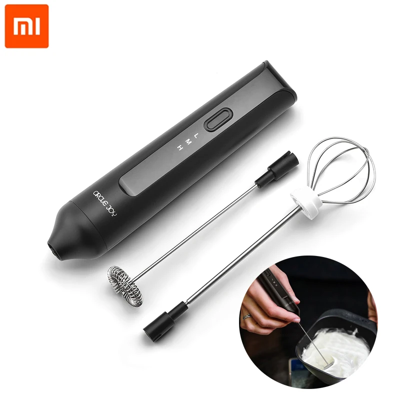 Xiaomi Circle Joy Handheld Electric Milk Frother Coffee Milk Mixer Whisk 3 Gears Adjustment