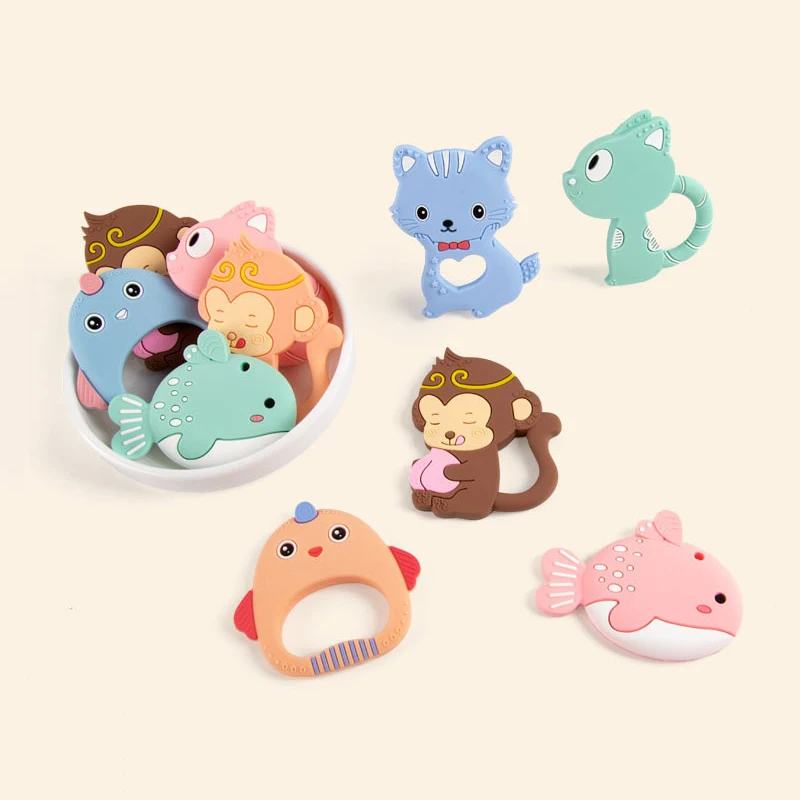 Новинка Детские Силиконовые Прорезыватели для зубов без бисфенола А игрушка