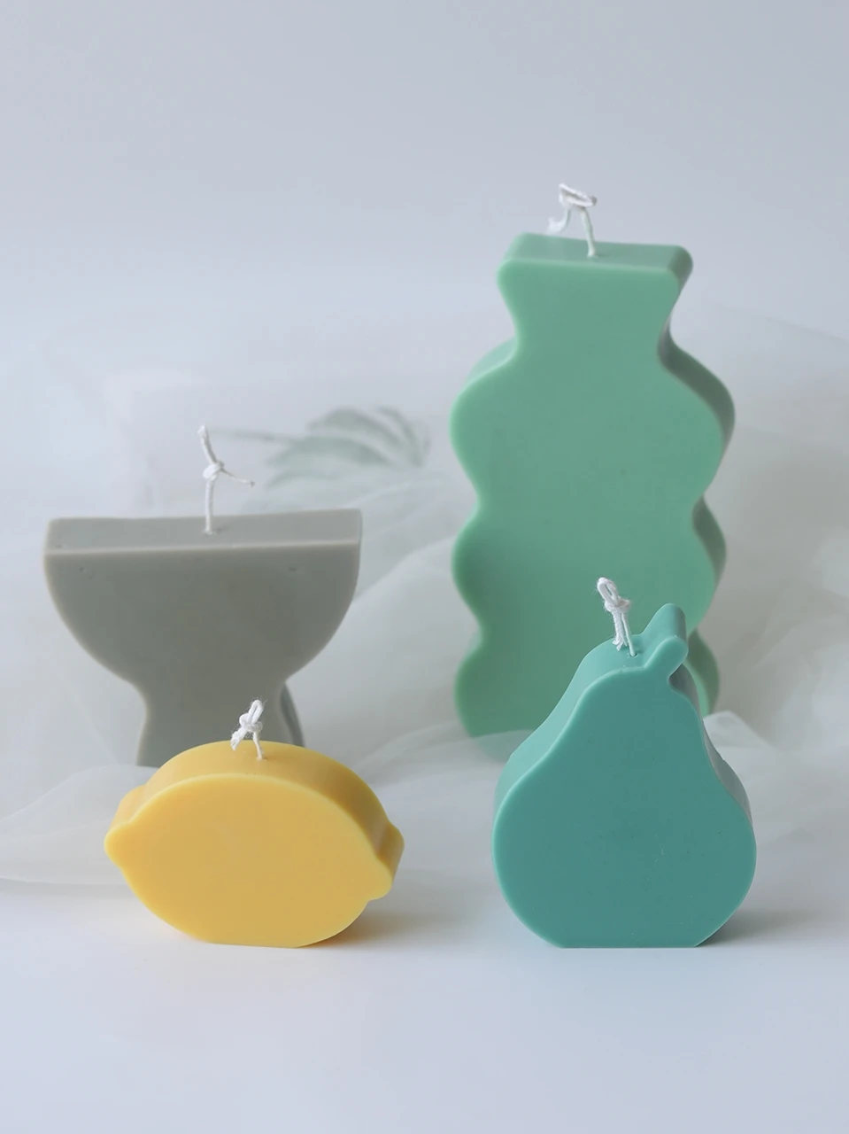 New Geometry Shape Candle Mold DIY handmade Candle Making Silicone Mold Soap Aromatherapy plaster