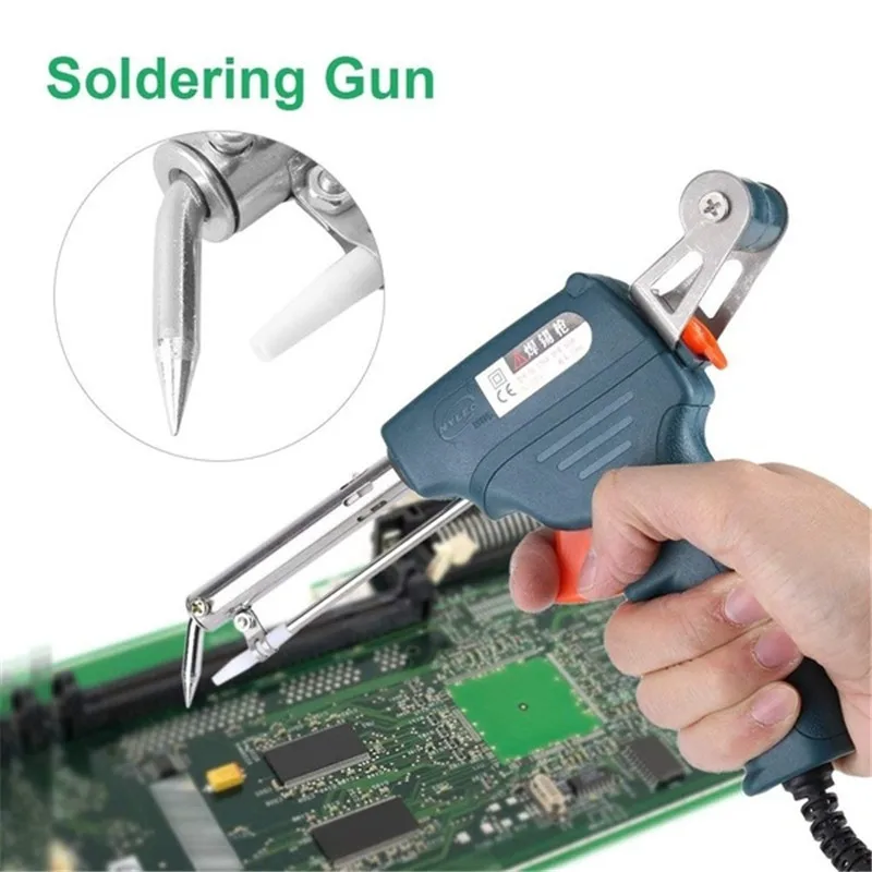 

60W Soldering Iron Auto Welding Electric Temperature Adjustable Solder Fast Heating Repair Solder Tool EU/US Plug