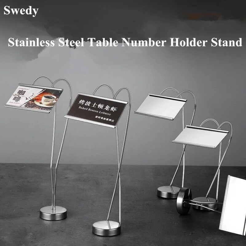 

Table Number Stand Place Card Holders Picture Photo Holder Stand Tabletop Buffet Menu Name For Restaurants, Weddings, Banquets