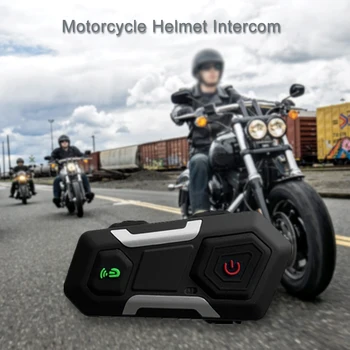 

T10S Motorcycle Helmet Bluetooth Intercom / Headset 1200M Range IP56 Waterproof Hands-free for 3 Motorcycle Riders Full Duplex