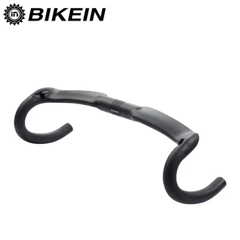 

BIKEIN Lite Ultralight 3k Carbon Cycling Road Bicycle Handlebar Matte/Glossy 400/420/440 Bent Bar steering wheel Bike Parts 250g