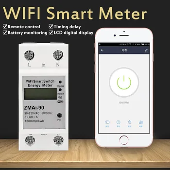 

WiFi Smart Metering Energy Meter Tuya/smart Life Remote Control Smart WIFI Metering Switch ,for Amazon Alexa Google Home