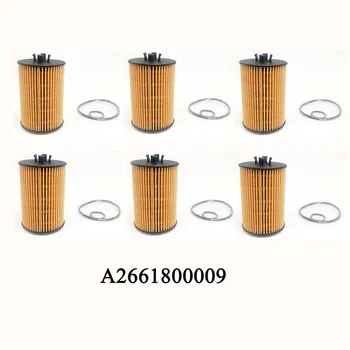 

Yubao 6Pcs Engine Oil Filter # A2661800009 for Mercedes-Benz W169 W245 2661800009