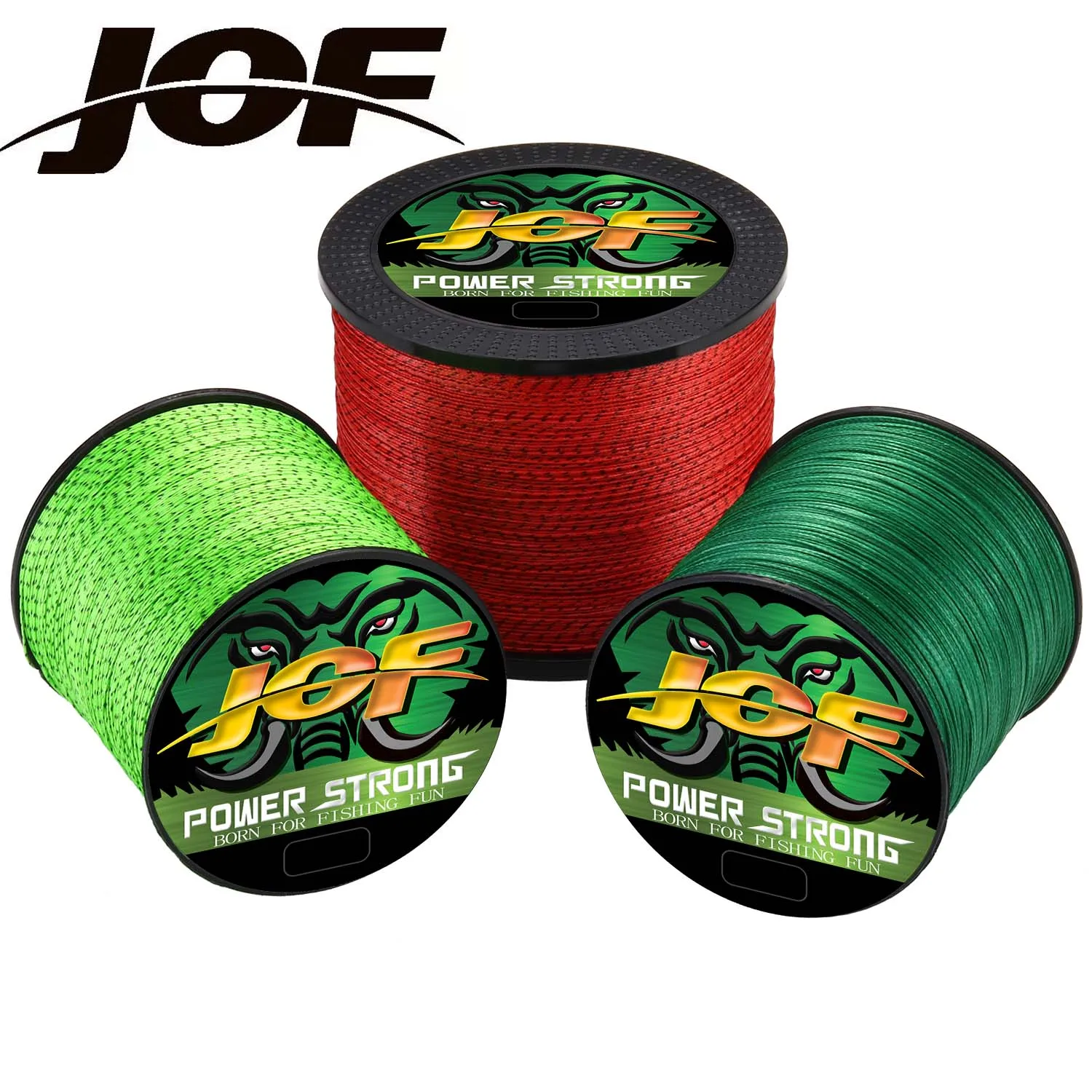 

JOF Braided Fishing Line Super Strong Fly Wire 100% PE Multifilament 8 Strand 300M 500M 18LB-90LB Carp Woven Thread