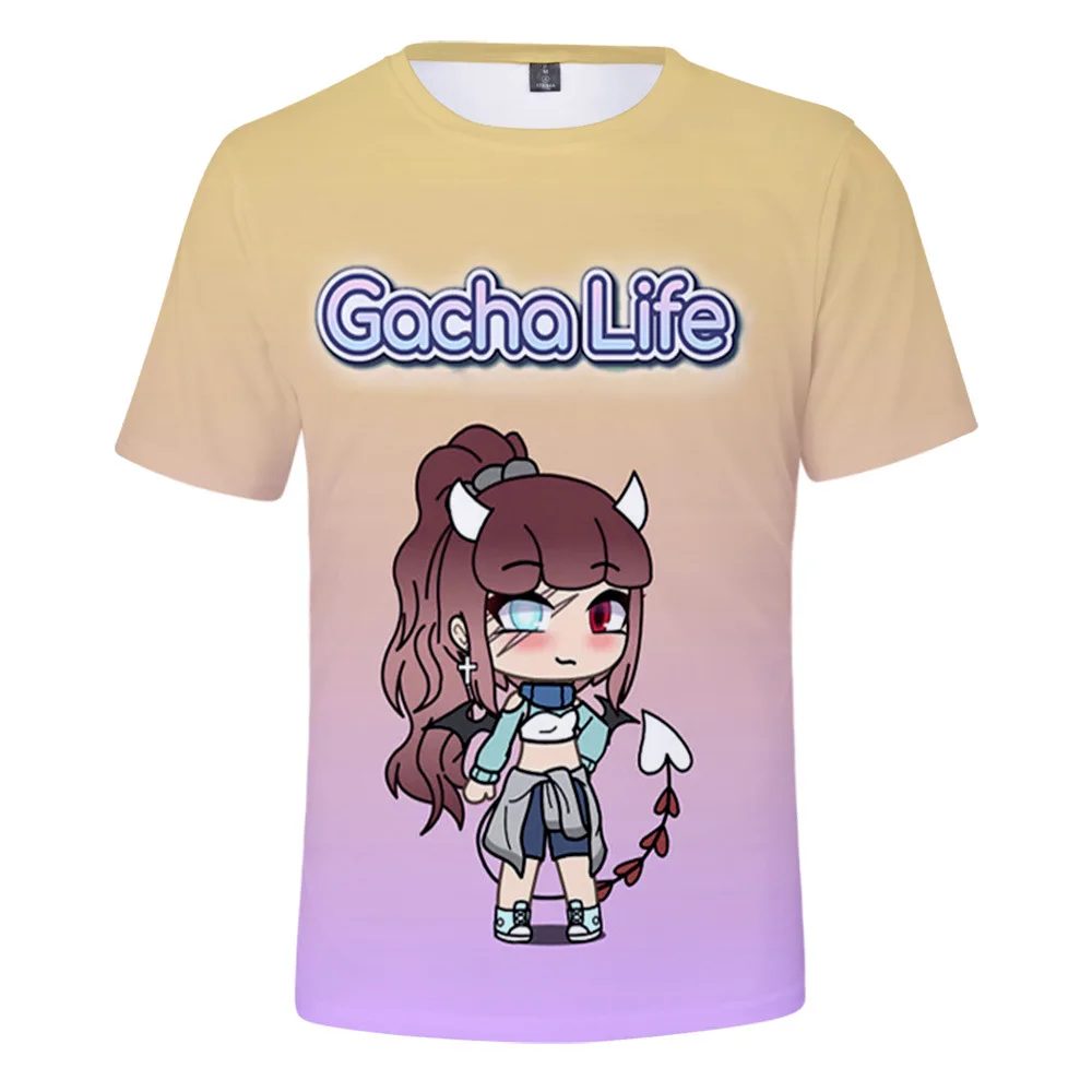 Game Gacha Life 3D T Shirt Women Men Boys Girls Summer Fashion