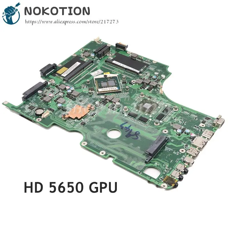 NOKOTION MBPUJ06001 MB. Puj06001 DA0ZYAMB8D0 для ACER Aspire 8943 8943g материнская плата ноутбука HD 5650 GPU 2