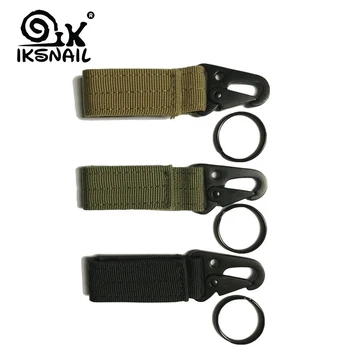

IKSNAIL Climbing Accessory Outdoor Carabiner Strength Nylon Tactical Backpack Key Hook Webbing Hanging Belt Buckle Hanging