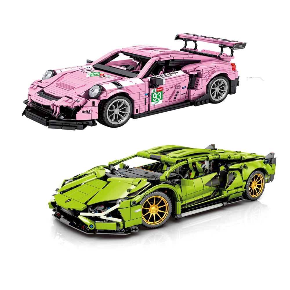 Техническая серия гоночных автомобилей строительные блоки GT3RXD SIA MOC модель