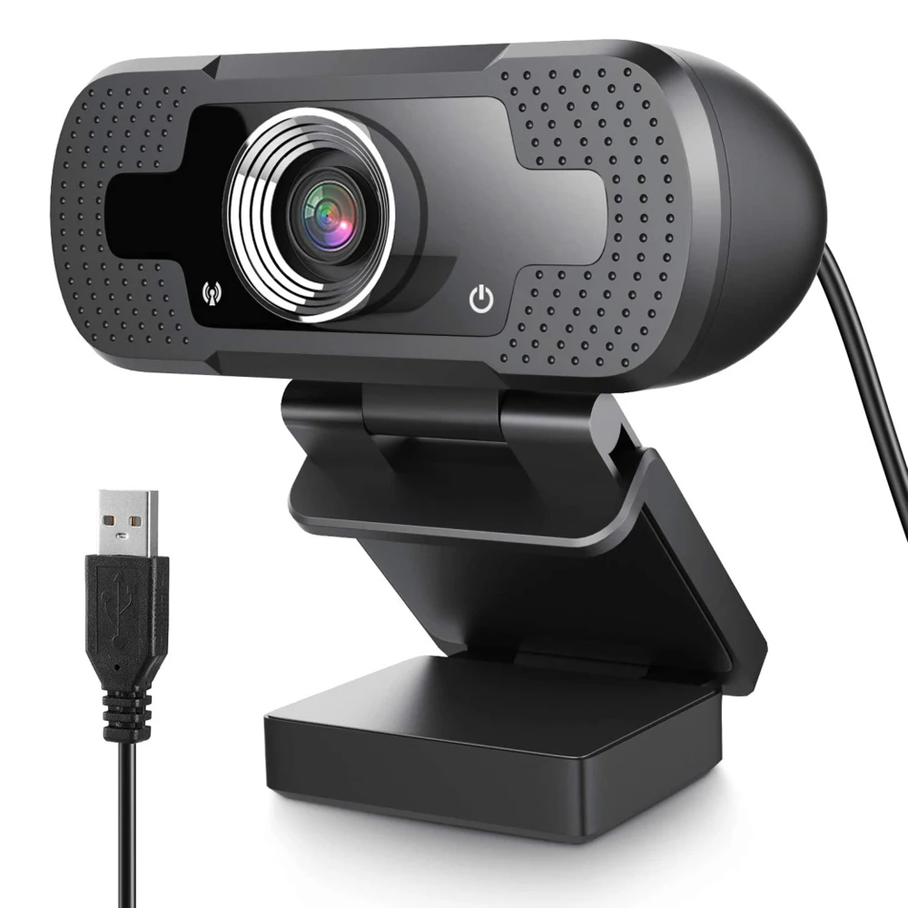 USB Webcam 1080P with Full HD Microphone PC Camera Desktop Streaming Webcam for Recording, Zoom, YouTube, Skype, Video Calls