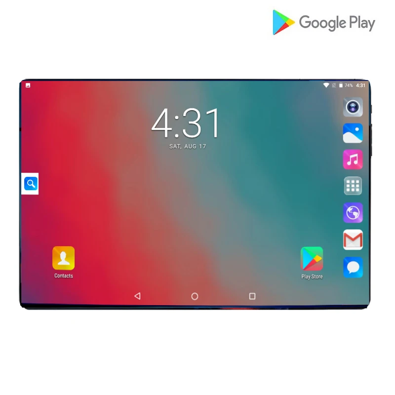 2019 супер закаленное 2.5D стекло 10 1 дюймов планшет Android 9 0 Octa Core 6 + 64 ГБ 6000 мАч 1280x800 ips