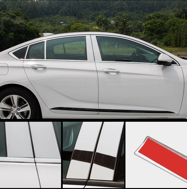 Накладки на окна автомобиля из нержавеющей стали для buick regal Opel Insignia Vauxhall Insignia Holden Commodore