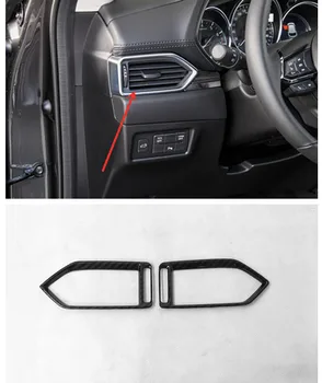 

For Mazda CX5 CX-5 2017 Interior ABS Dash Side Air Outlet Diffuser Vent Frame Cover Trim 2pcs car accessories