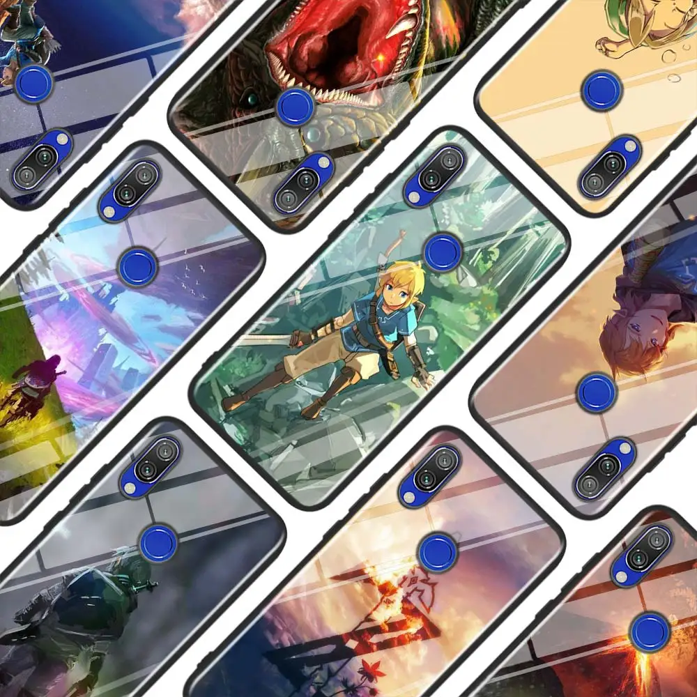 

The Legend of zelda for Xiaomi Redmi Note 8 7 6 5 4X 4 K20 Pro 7A 6A 6 S2 5A Plus Super Bright Black Phone Case