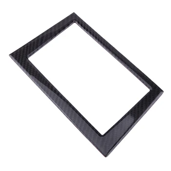 

Interior Car Console GPS Navigation Cover Trim Frame Black Carbon Fiber Fit for Infiniti Q50 Q60 2014 2015 2016 2017 2018 2019