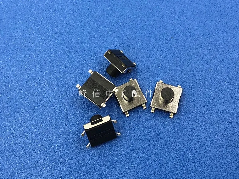 

10Pcs SMD 4 фута 6*6*5 сенсорный переключатель, микро-кнопка переключения клавиш, self-сброс, автофиксацией/шаговым управлением, устойчивость к воздействию высоких температур