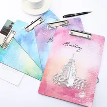 Kawaii A4 планшет для бумаг, блокнот для записей, файл Kawai, держатель для документов для экзамена, прищепка, милая школьная вещь, офисный стол, канцелярские принадлежности