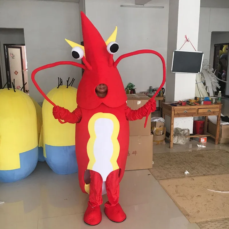 [TML] Cosplay Marine life prawn crab Mascot Costume shrimp Cartoon
