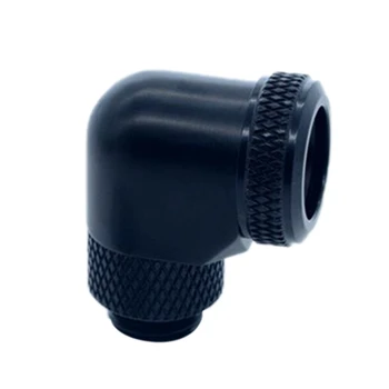 

FREEZE MOD YGKN-L90 Brass Thread 90 Degree 360 Rotary Fitting Adapter 14mm Hard Tube G1/4 Computer Pc Water Cooler Fitting