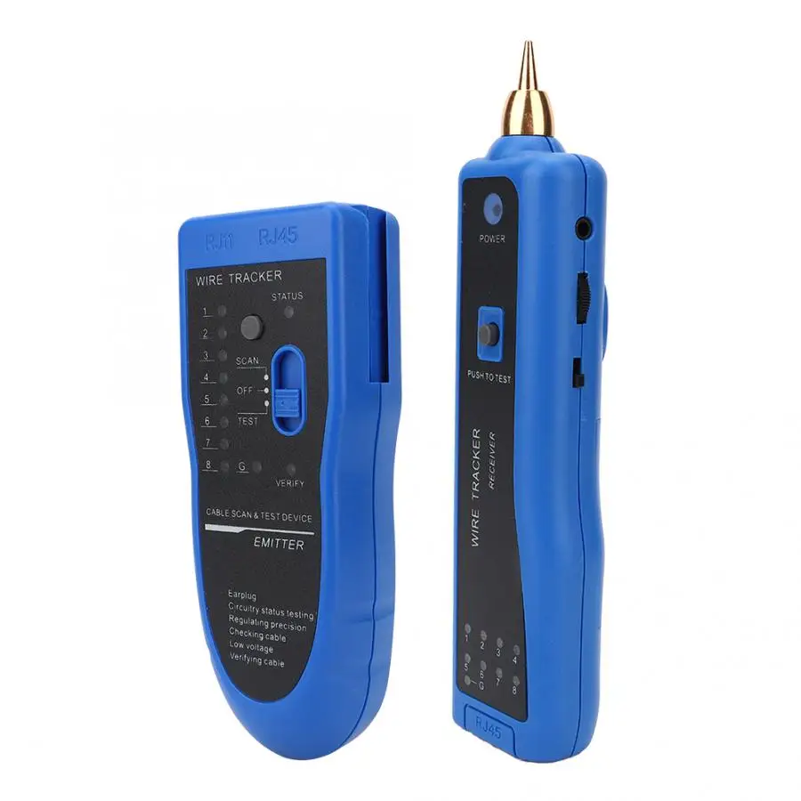 Network Cable Telephone Wire Open Short Circuit Tester Finder with Earphone Network Cable