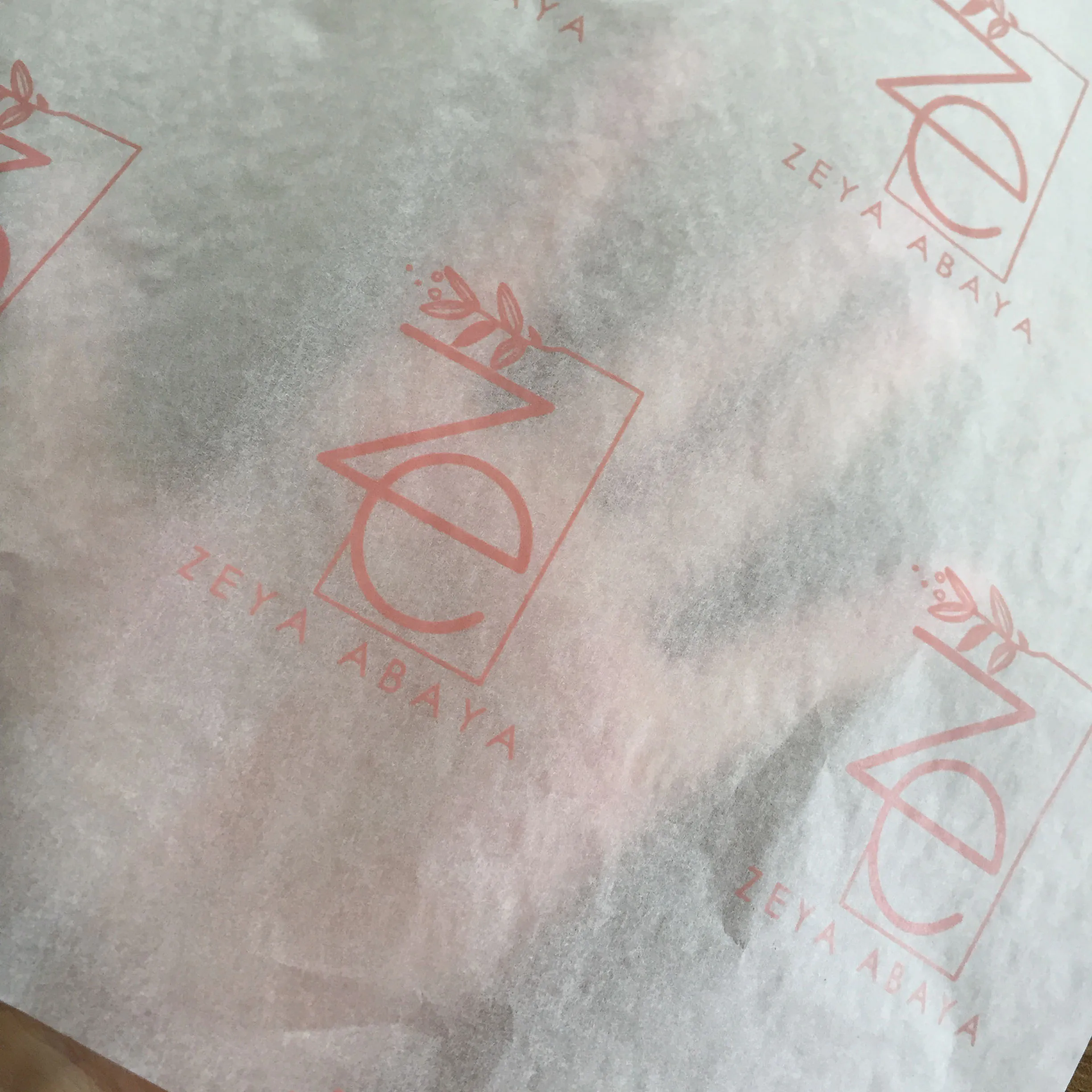 Clothes Gift Packaging Tissue Paper Printed Brand Name High-end