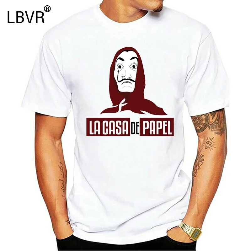 Индивидуальный классический La Casa De Papel футболка деньги Crewneck Hombre ТВ футболки